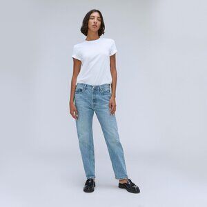Everlane Women's Relaxed Straight Fit Jean in Broken-In Blue, Size 27